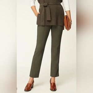 ❤️ J JILL PONTE SLIM PINTUCK PULL ON PANTS, SMALL